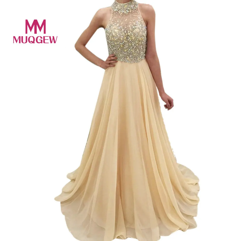 

MUQGEW Women Party Club Dresses Elegant Solid Color Sexy Sequin Sleeveless Maxi Dress A-line Floor Length Party Dress Vestidos