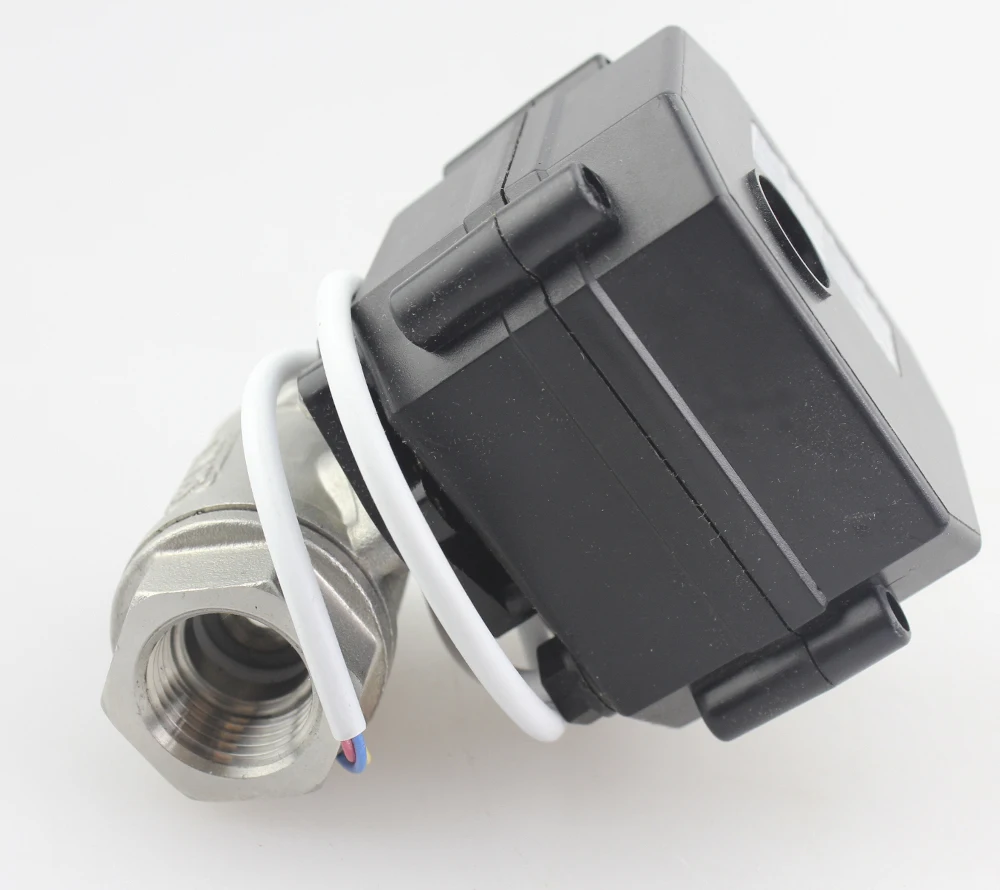 SS304 DN20 AC/DC9V-24V моторизованный шаровой клапан 3/" BSP/NPT резьба электрический шаровой клапан CR-04