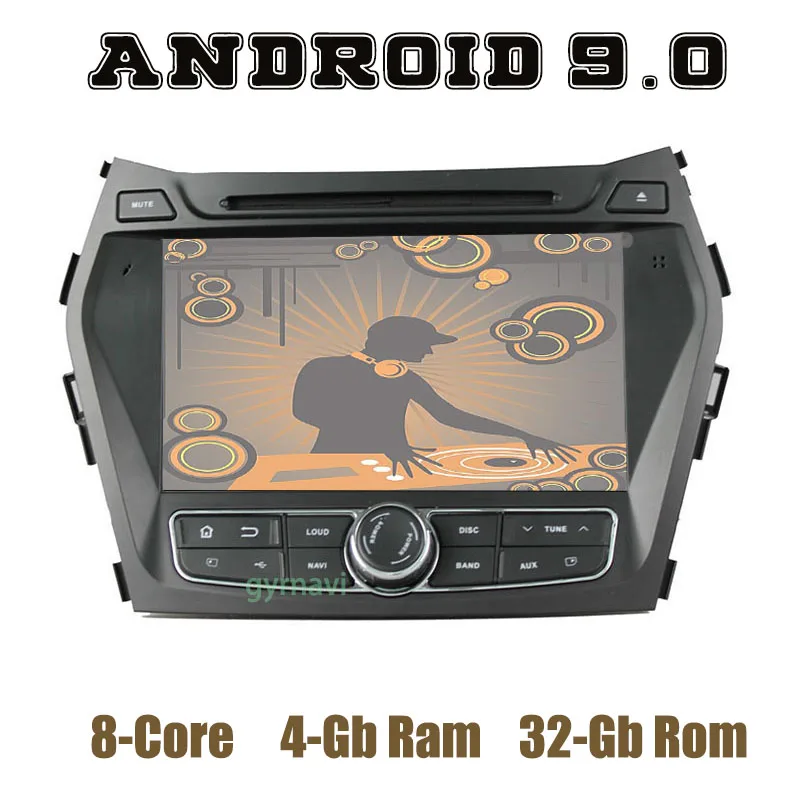 Android 9.0 Car GPS DVD Player for hyundai IX45 Santa fe 2013 2014 2015 with DSP PX5 octa core wifi 4+32GB Auto Stereo Headunit |
