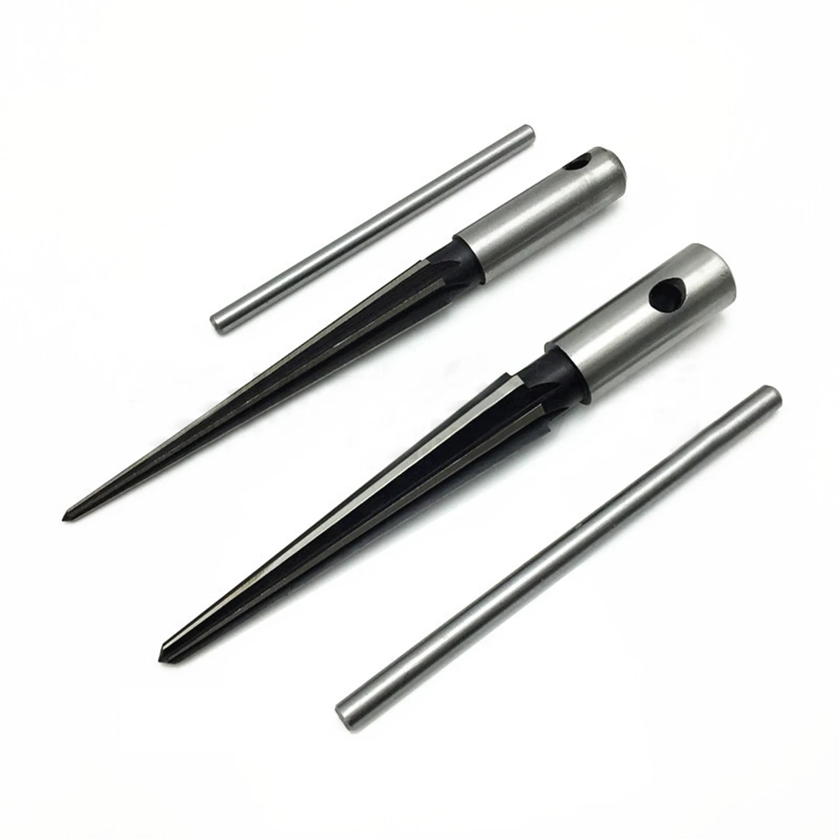 Handheld Tapered Reamer Set 1/8-1/2 Inch & 5/32-5/8 Inch Bridge Pin Hole Tapered Reamers Machinist Luthier Tools 2PCS hand reamer steel reamer tools