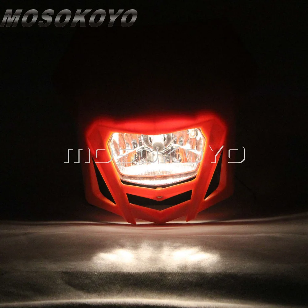 Enduro мотогонок мотокросса фар HS1 12V 35W Байк фара для Kawasaki Suzuki Honda| |