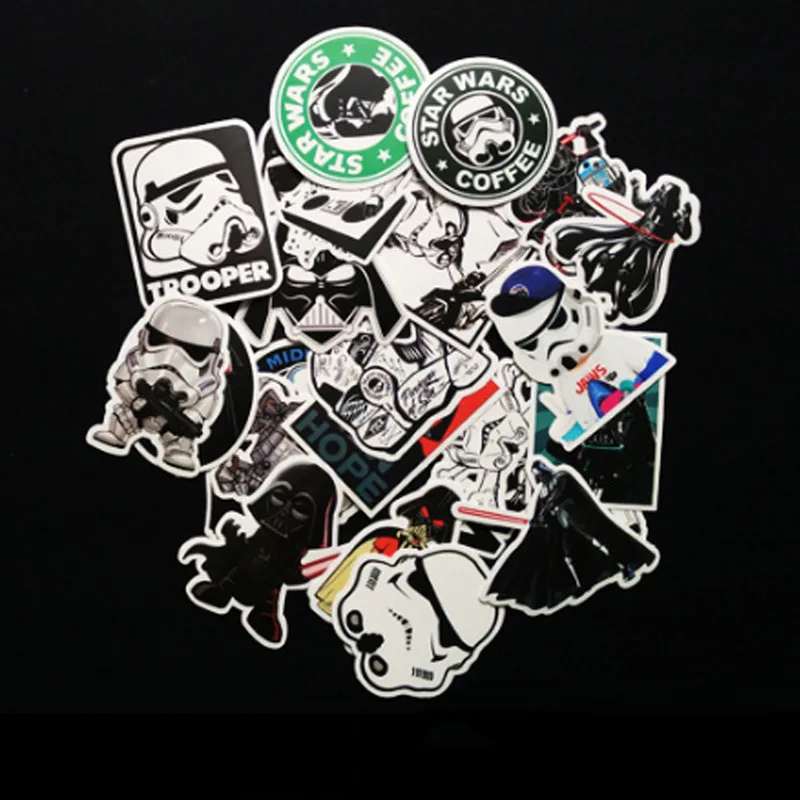 25 kinds Star Wars waterpoof fuel cap creative sticker for Skateboard Laptop Luggage Fridge Phone Styling