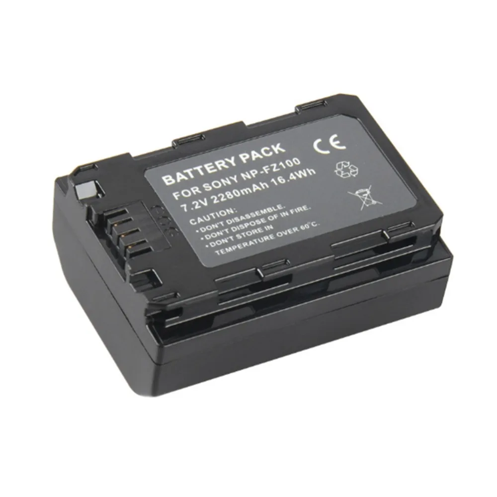 

Rechargeable camera battery NP-FZ100 7.2V 2280mAh Li ion NPFZ100 replacement digital battery for Sony Alpha a7 a9 a7r iii