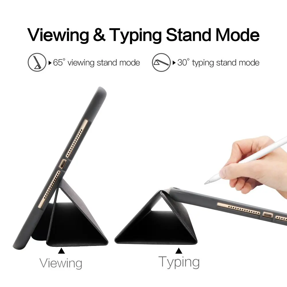 Чехол для нового iPad 9,7 дюйма чехол с карандашом-держателем Умный Магнитный ТПУ силиконовый чехол для iPad 5-го 6-го поколения Funda