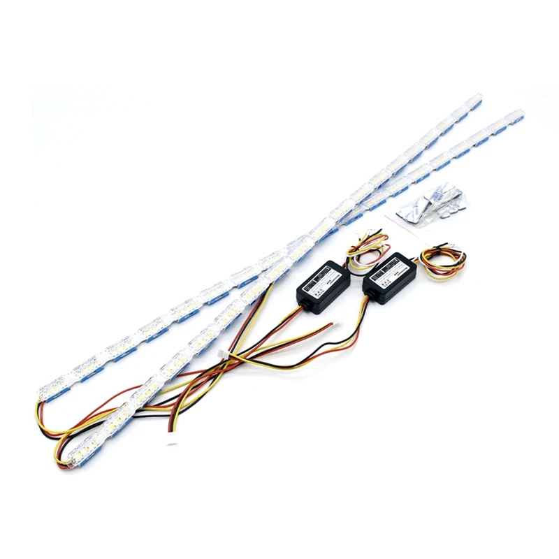 Yituancar 2Pcs/Set 60CM Flexible LED Daytime Running Strip Light Bar Crystal Eyes Flow Turn Signal DRL Car Day Fog Lamp Styling Yituancar 2Pcs/Set 60CM Flexible LED Daytime Running Strip Light Bar Crystal Eyes Flow Turn Signal DRL Car Day Fog Lamp Styling