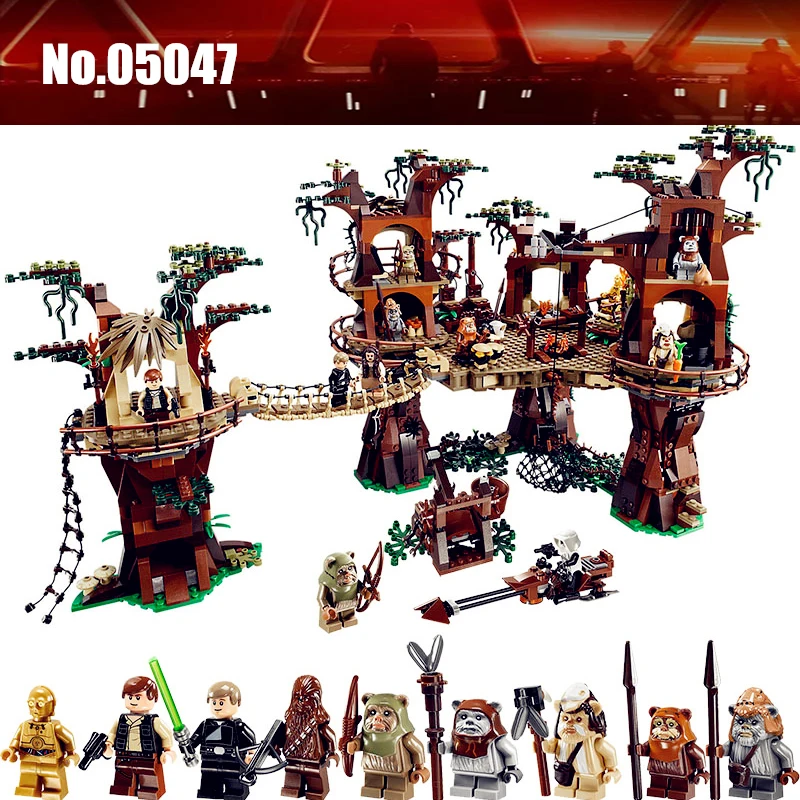 

1990pcs Star Wars Ewok Village diy Building Blocks Juguete Para Construir Toys Compatible with Legoingly 10236 For Kids Gift