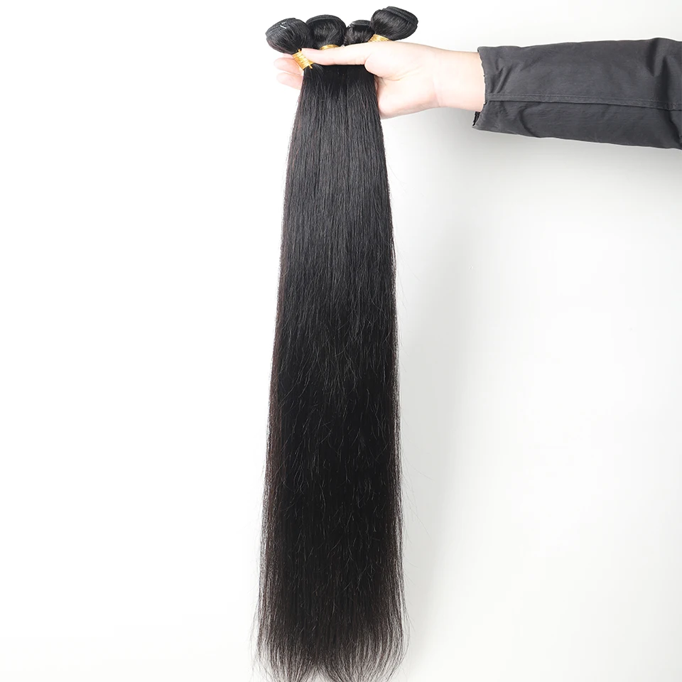 Satai бразильские прямые волосы плетение пучки человеческие волосы пучки длинные волосы 30 32 34 дюймов пучки не remy волосы для наращивания