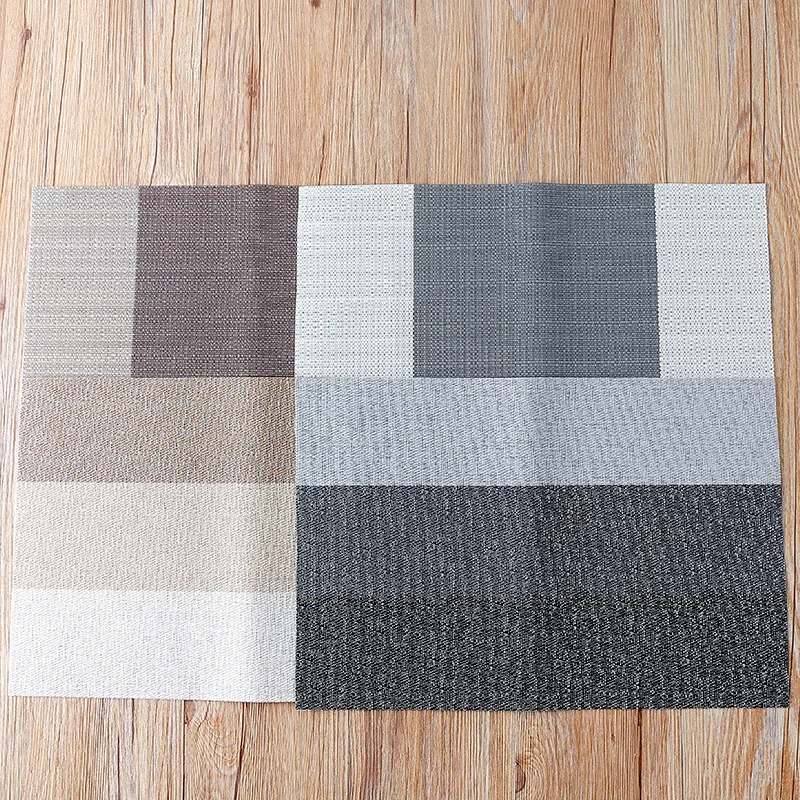 طاولة طعام الحصير عدم الانزلاق PVC العزل صديقة للبيئة Pvc عاء مسند للكوب قابل للغسل تحديد الموقع المنزل المطبخ Decpratopm اكسسوارات