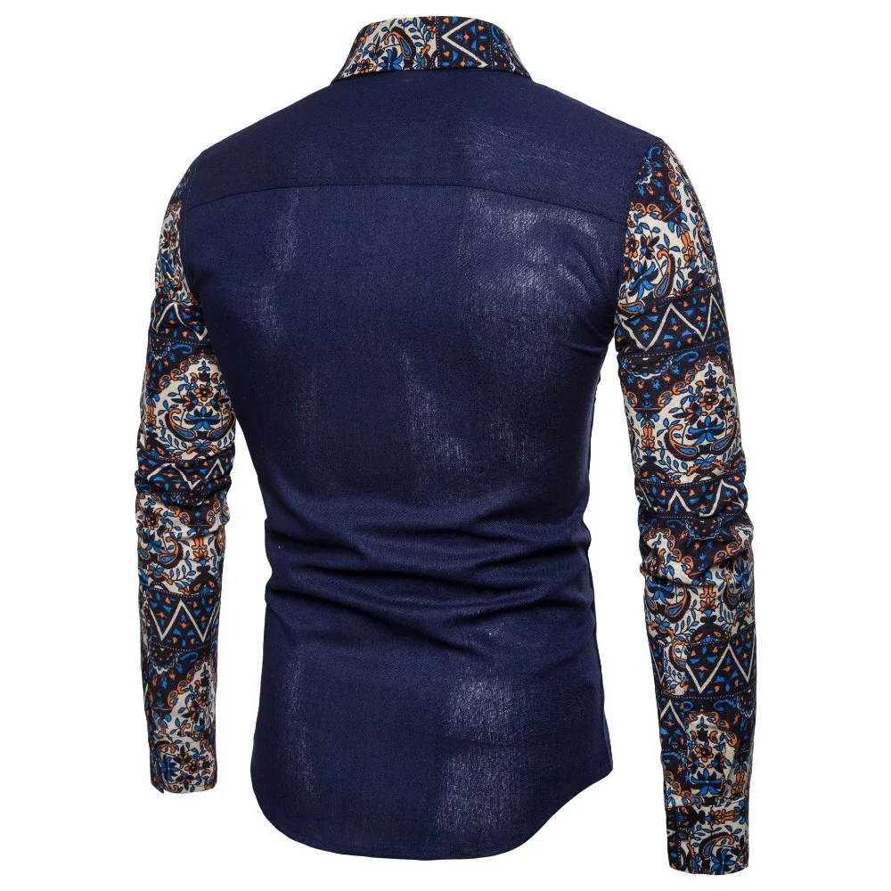 2019 Spring And Summer Fall Fashion Leisure Men s Shirts European Style Slimming Cotton Men s 4