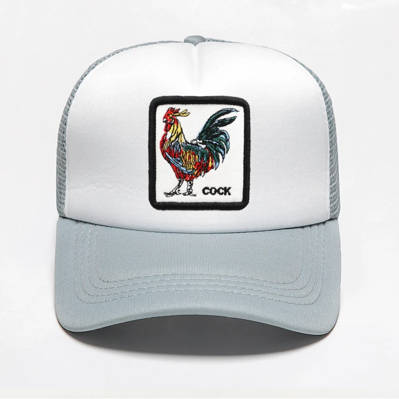 Новая модная цветная бейсбольная кепка с принтом петуха s, высокое качество, чистая ручная работа, сетка, унисекс, дышащая Регулируемая летняя кепка