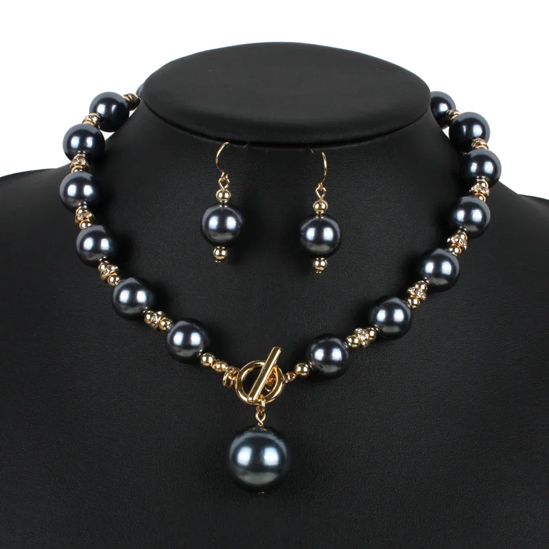 Ожерелье и вечерние Ги из жемчуга Многослойные золотистого цвета|costume pearl jewelry
