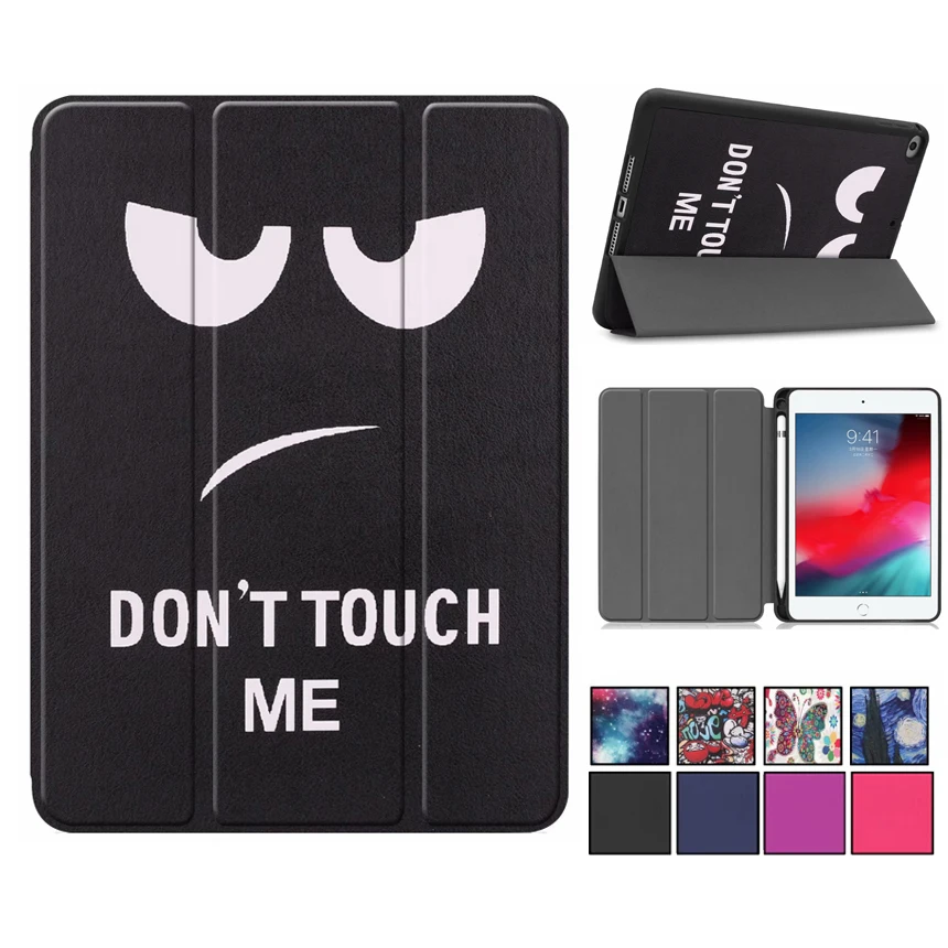 Cartoon Slim Case for iPad mini 5 2019 Pencil Cover Smart Auto Sleep Wake-Up Stand TPU For iPad mini 5 2019 Smart Pencil Cover (2)