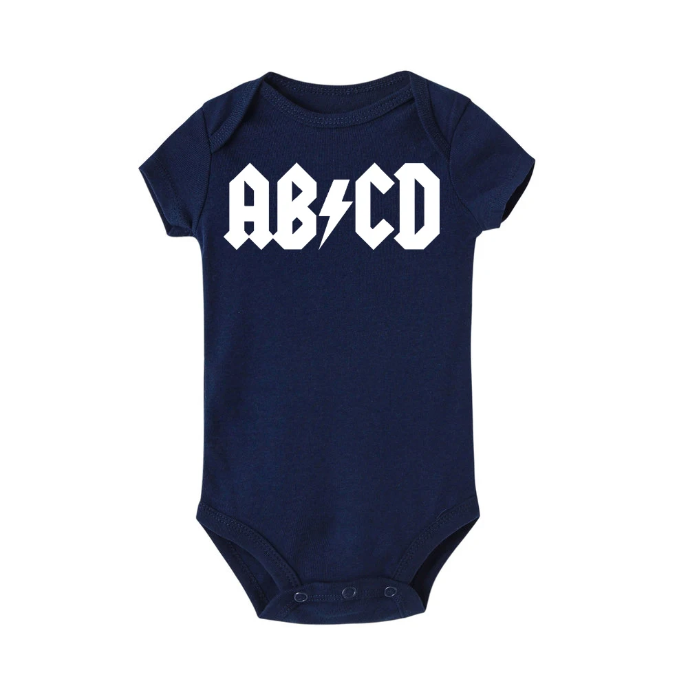 AC/DC Unisex Baby Romper Bodysuit~Black AC/DC Unisex Baby Romper Bodysuit~Black