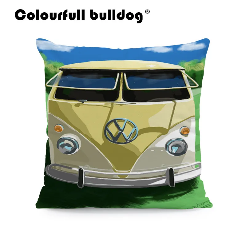 Роскошные автомобильные чехлы для подушек Volkswagen Bus классические подушки для автомобилей 45X45 см Форма как домашняя спальня доска обнимающая наволочка - Цвет: 6