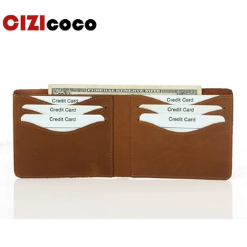 

100% Genuine Leather Men Wallet Male Credit Card Case RFID Blocking Bank ID Card Holder Luxury Wallet High Quality Porte Carte