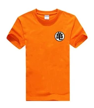 N Anime Dragonball Z DBZ Goku GUI Símbolo estilo Cosplay Traje Hombres de Las Mujeres del verano de La Camiseta 100% Algodón