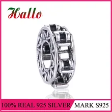 Твердые бусины из стерлингового серебра 925 пробы для изготовления ювелирных изделий подходит для браслетов perles pour la fabrication de bijoux