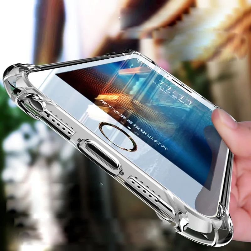 Противоударный прозрачный чехол из ТПУ с подушкой безопасности для iPhone 12 11 Pro Max