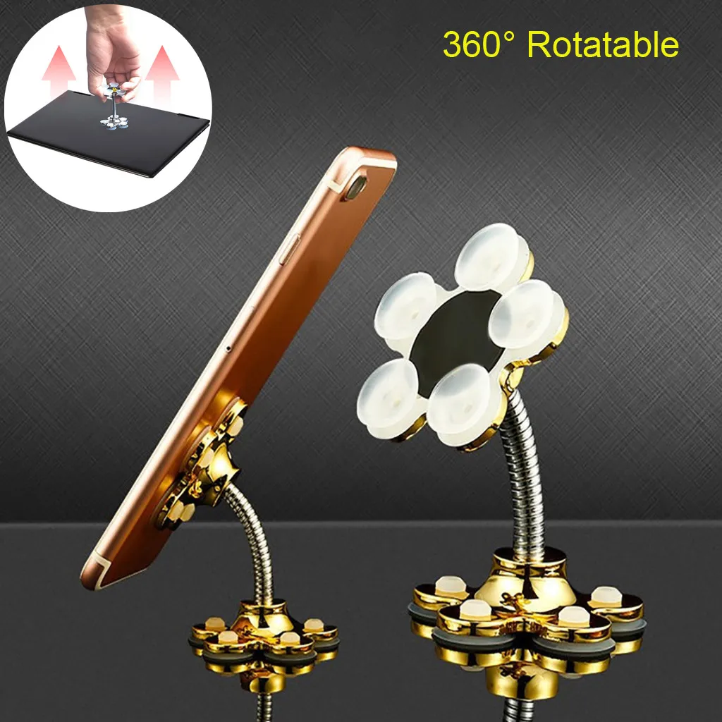 

New Car Bracket Universal In Car Sucker Stand Holder 360° Rotatable Multi-Angle Phone Holder for Dashboard Cellphones iPhone