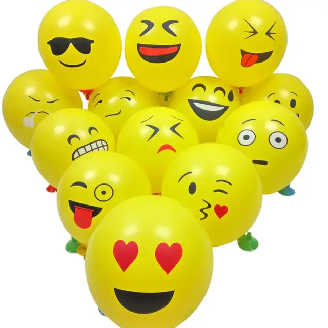 10 20 50 100pcs cute emoji face balloons for festival birthday party 10 20 50 100pcs cute emoji face balloons for festival birthday party xmas