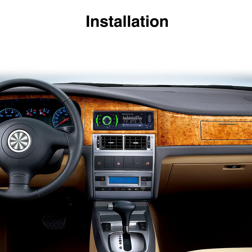 Автомобильный магнитофон с ЖК-дисплеем, Bluetooth, автомобильный аудиомагнитофон, стерео аудио в тире, fm-приемник, Aux Входной приемник, Автомобильный MP3