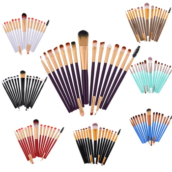 

15pcs professional eye shadow eyebrow eyelash makeup brushes for lady girl face beauty tools