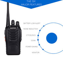 2PCS Baofeng BF-888S Walkie Talkie Portable Radio BF-888s 5W UHF 400-470MHz BF 888S Comunicador Transmitter Transceiver