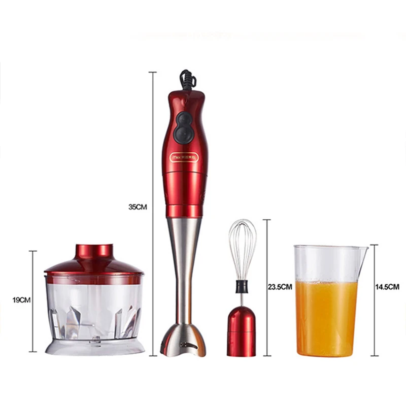 

Hand Blender 4 in 1 Portable immersion Blender for Kitchen Food Processor stick with Chopper Whisk Electric Juicer Mixer