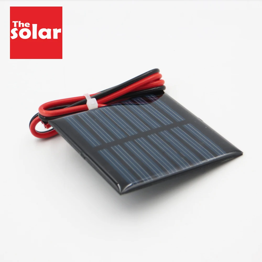 4VDC 60mA with Connect wire Solar Panel Polycrystalline Silicon DIY Battery Charger Module Mini Cell toy | Электроника