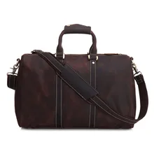 BOLEKE мужская кожаная дорожная сумка Crazy Horse, кожаная большая сумка для выходных, сумка из натуральной кожи, спортивная сумка на молнии, Женская Ручная сумка для багажа