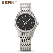 Berny мужские часы кварцевые мужские s часы изящные часы Relogio Saat Montre Horloge Masculino Erkek Hombre Япония MOVE Мужские T