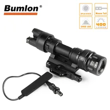 Тактический светильник-вспышка Улучшенный M952 12 В светодиодный светильник 400 люменов охотничий светильник оружие ударопрочный и водонепроницаемый фонарь для винтовки