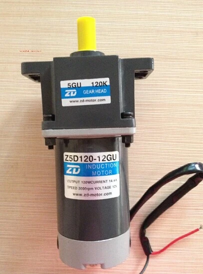 

120W 12V output 12mm shaft with a gearbox of 60:1 the flange size is 90x90mm other voltage or speed can choose DC gear motors