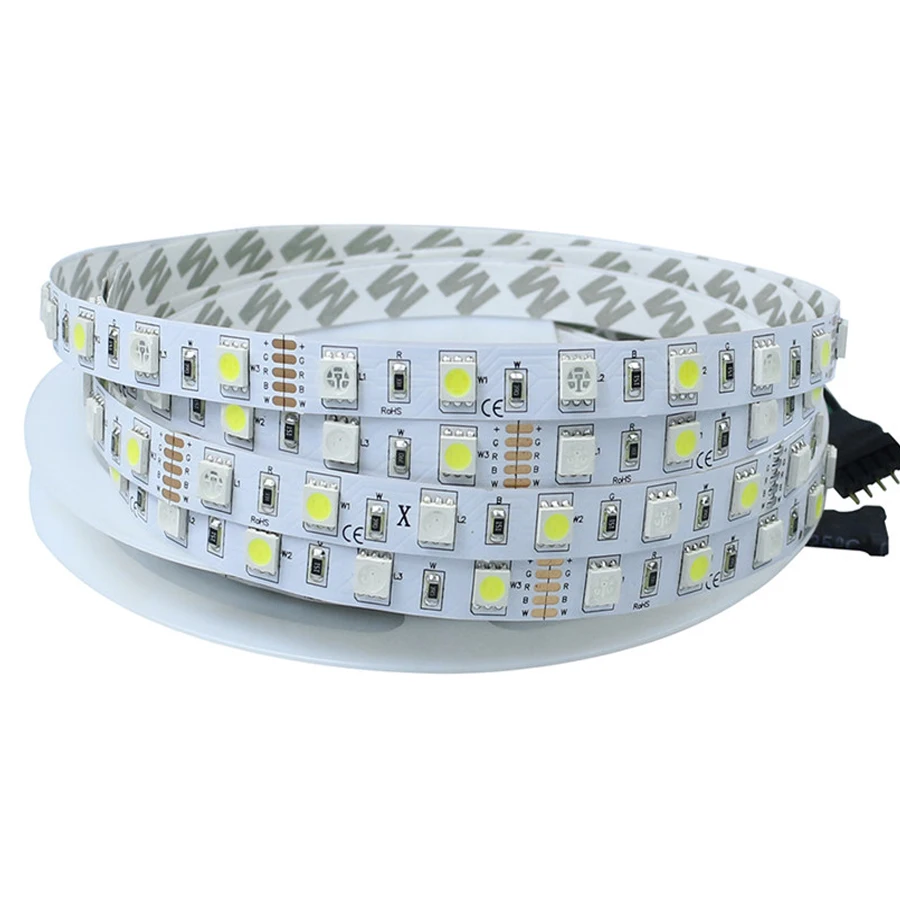 

5m led ribbon RGBW RGBWW Light Strip 12V SMD 5050 60leds/m Waterproof IP65 LED diode tape lamp for TV backlight Home Decoration