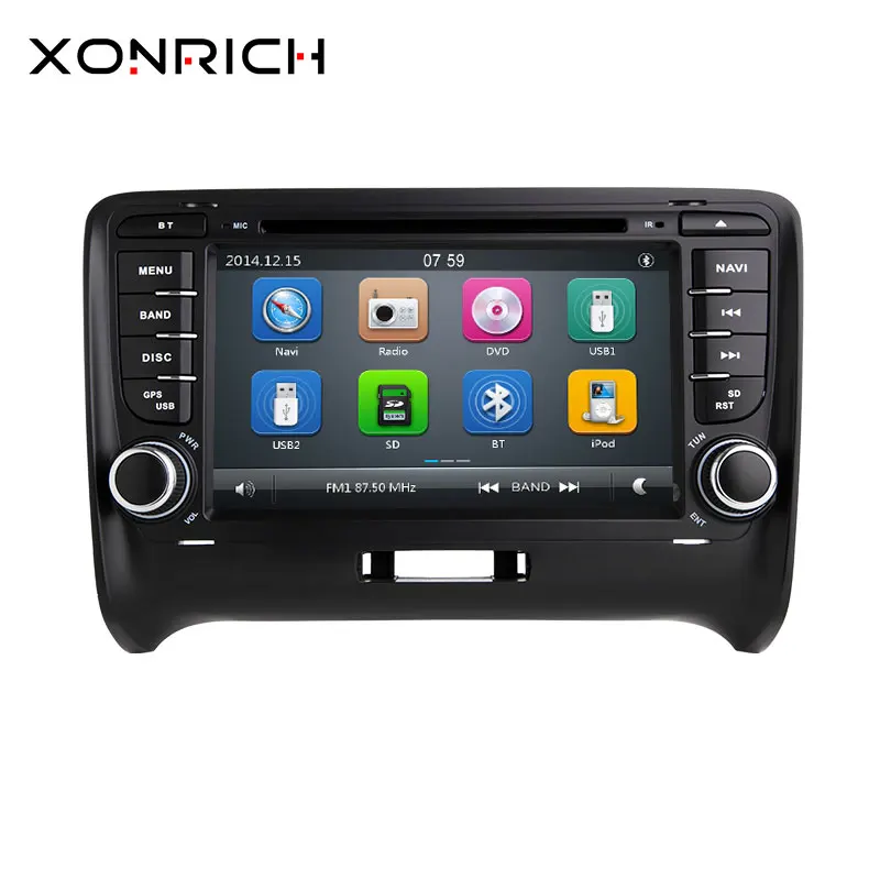 

2 Din Car DVD Player GPS Navigation Radio Stereo Multimedia For AUDI TT MK2 2006 2007 2008 2009 2010 2014 Touch Screen