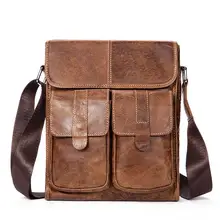 Сумка-мессенджер, мужская сумка на плечо, мужские сумки из натуральной кожи, мужские сумки с маленьким клапаном, повседневные сумки через плечо для мужчин, сумки