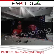 Светодиодный дисплей для грузовика светодиодный видео занавес светодиодная завеса для зрелищных мероприятий