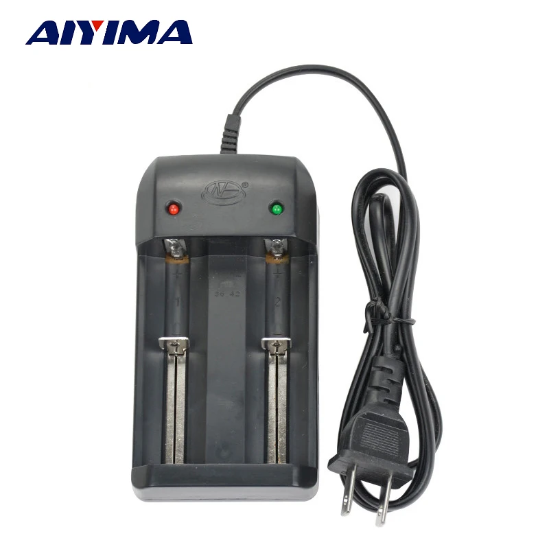 AIYIMA Battery Holder Charger Box Lithium Battery Dual Slot Charger