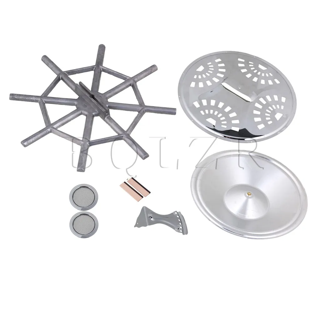 

Yibuy Dobro Guitar Set Resonator Cones Soundhole Screens Bridge Saddle Tailpiece Set
