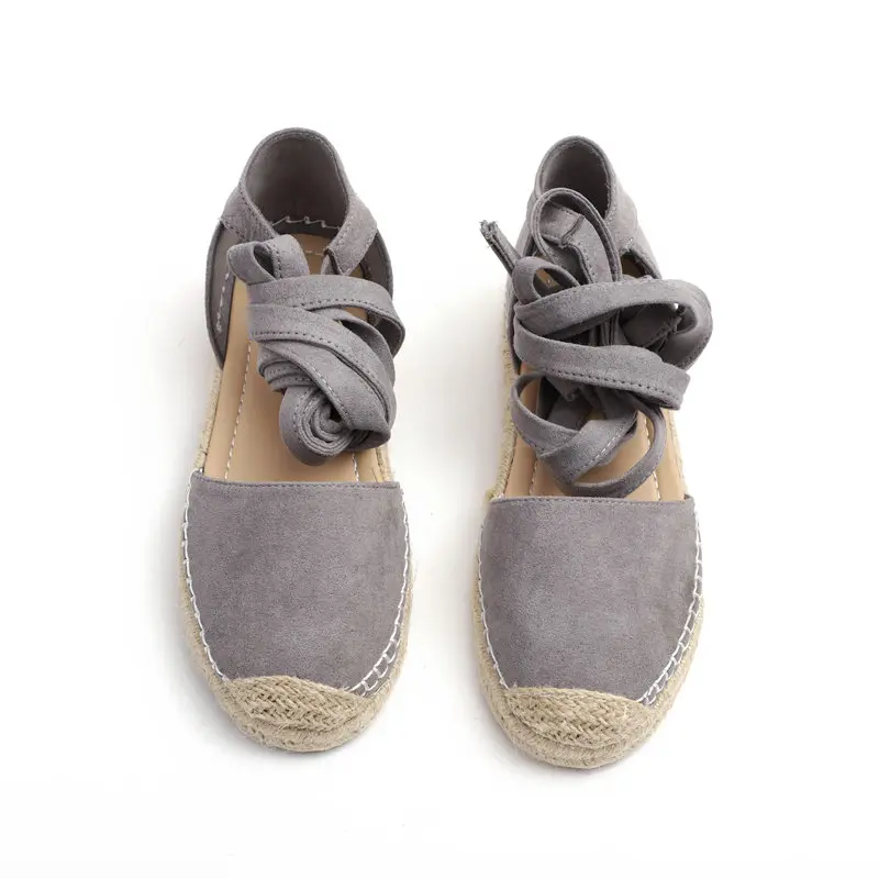 HEE GRAND Riband Lace-up Fashion 2018 New Summer Ladies Fishman Sandals Woman Flat With Mujer Shoes Plus Size 35-43 XWZ4986