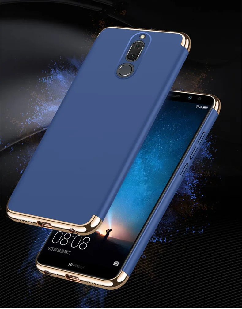 Матовый чехол 3 в 1 для Huawei Nova 2i жесткий поликарбонатный матовый телефона с