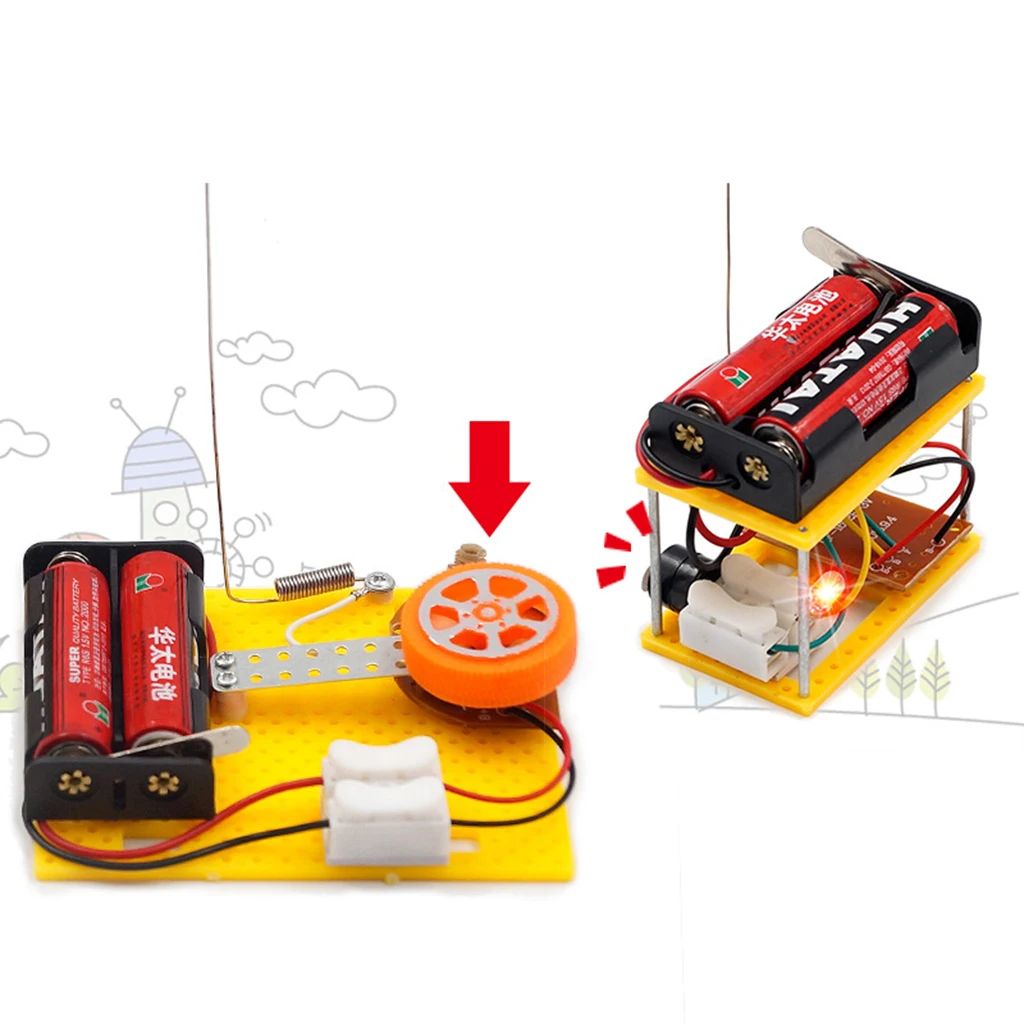 

DIY Telegraphs Receiver Transmitter Model Toy Physics Science Electrical Circuit Experiments Kits Educational