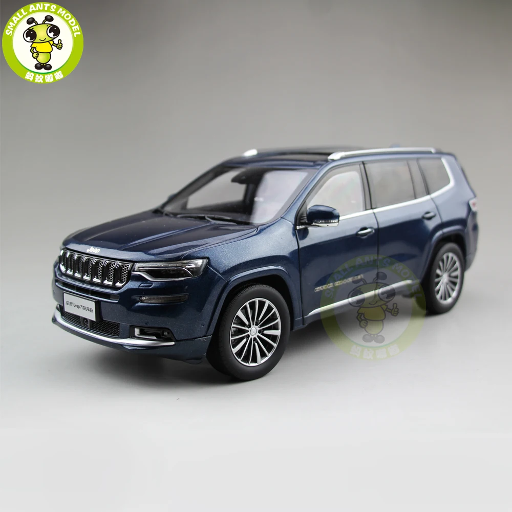 1/18 Jeep Grand Commander Fiat Chrysler литья под давлением металлический автомобиль внедорожник Модель Коллекция подарок синий цвет