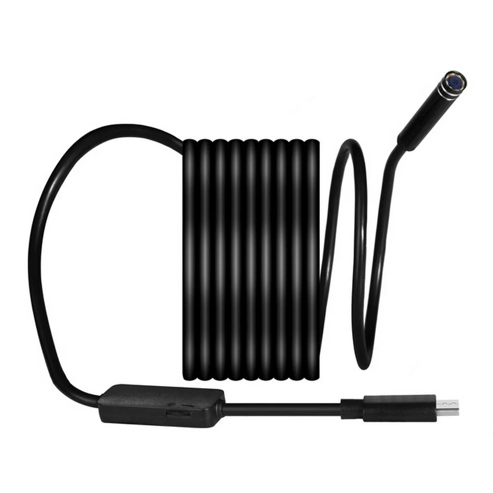 Камера эндоскоп с гибким кабелем 8 светодиодов мм HD720P 3 м USB Type C Android|Бороскопы| |
