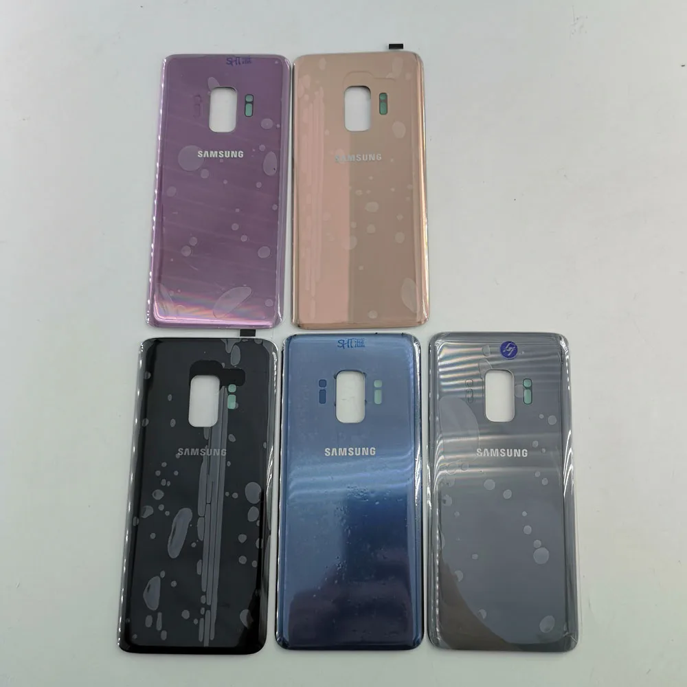 

For Samsung Galaxy S9 G960 G960F Back Battery Cover Door Rear 3D Glass Housing Case Replacement + Adhesive Sticker