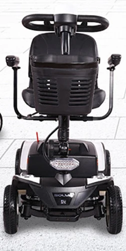 Электрический скутер для взрослых Многофункциональный настраиваемый с корзиной 12 V 180 W складной с литий-ионным аккумулятором красный желтый черный - Цвет: White