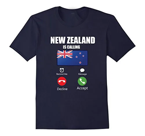 2018 Fashion Round Neck Clothes 100% Cotton Brand New T-Shirts New Zealand Is Calling Funny New Zealander Summer Men Clothing 2018 Fashion Round Neck Clothes 100% Cotton Brand New T-Shirts New Zealand Is Calling Funny New Zealander Summer Men Clothing