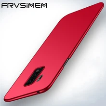 Frvsimem 삼성 갤럭시 s9 s8 플러스 a6 a8 j4 j6 s6 s7 가장자리 참고 8 2018 a6 + a8 + 9 울트라 얇은 카파 케이스 funda에 대 한 하드 전체 pc 케이스(China)
