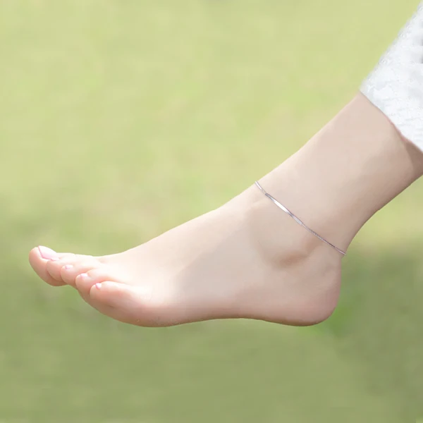 1 шт. Женский ножной браслет из серебра 100% пробы|beach foot jewelry|foot jewelry925 sterling silver anklets |