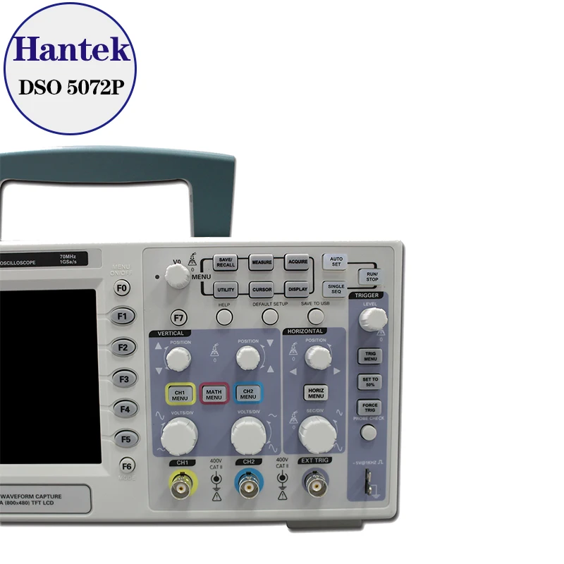 Цифровой осциллограф Hantek DSO5072P 70 МГц 2 канала 1GSa/s d Длина 24K USB|oscilloscope|oscilloscope usbusb |
